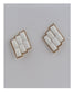 Faux stone earrings