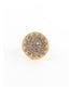 Circle w/ rhinestones adjustable ring