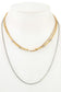 Multi row small bead necklace