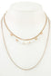 Multi row small bead necklace