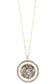 Faceted bead acetate circle pendant necklace set
