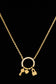 Multi lock pendant short necklace