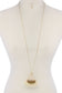 Half Circle Tassel Pendant Necklace
