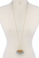 Half Circle Tassel Pendant Necklace