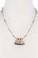 Modern Triple Tassel Beaded Necklace