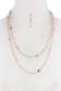 Beaded Fashion Long Necklace And Earring Set