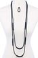 Double Layer Chic Long Necklace And Earring Set
