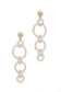 Multi Resin Round Chain Fashion Earring