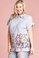 Striped Buttoned Down Collared Blouse