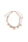 Coin Charm Beaded Adjustable Bracelet