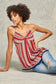 A Multi Stripes Camisole Top