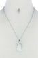 Fashion Stylish Mary Pendant Necklace And Earring Set