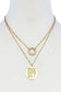 Fashion Greek Face Pendant Necklace