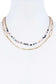 Double Layer Beaded And Chain Necklace