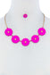 Fashion Cute Multi Tender Flower Necklace And Earring Set