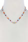 Evil Eye Charm Color Block Necklace