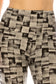 Long Yoga Style Banded Lined Multi Printed Knit Legging With High Waist.