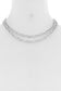 2 Simple Chain Metal Layered Necklace