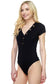 Button V-neck Bodysuit