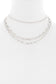 3 Layered Metal Chain Necklace