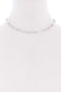 Metal Single Chain Short Necklace