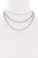3 Layered Multi Metal Chain Necklace