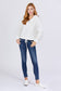 Zipper Detail Faux Fur Hoodie