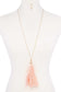 Metallic Stars Tulle Tassel Necklace