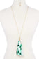 Tye Dye Fabric Tassel Necklace