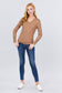 V-neck Sweater W/rivet Button