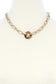 Acetate Ring Oval Link Toggle Clasp Necklace