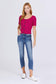 Short Slv Rib Sweater Top