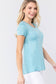 Short Sleeve Scoop Neck Top With Pocket