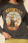 A Mineral Washed French Terry Graphic Sweatshirt