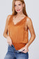 Lace Detail V-neck Woven Bodysuit