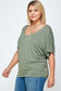 Solid Knit Top, With A Flowy Silhouette