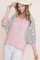 Solid French Terry Fashion Top