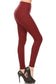 Hounds Tooth Print, High Rise, Fitted Leggings, With An Elastic Waistband