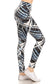 Yoga Style Banded Lined Tie Dye Printed Knit Legging With High Waist