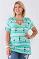 Plus Striped And Distressed Cut-out Top