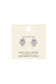 Hamsa Hand Cubic Zirconia Gold Dipped Earring