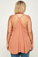 Plus Size, Clip Dot Solid Cami Tunic