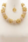 Chunky Beaded Wire Wrapped Necklace