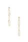 Oval Link Metal Dangle Earring