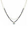 2 Layered Metal Seed Bead Evil Eye Pendant Necklace