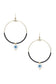 Seed Bead Evil Eye Dangle Round Earring