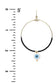 Seed Bead Evil Eye Dangle Round Earring