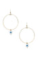 Seed Bead Evil Eye Dangle Round Earring