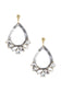 Acetate Rhinestone Teardrop Dangle Earring