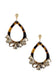 Acetate Rhinestone Teardrop Dangle Earring